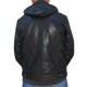 Black leather jacket Mela-2 Gerome