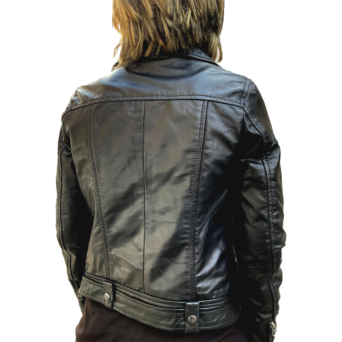 Black Leather Jacket AM-219 GEROME