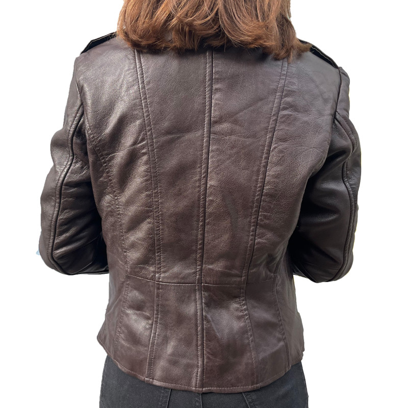 Black Leather Jacket Rehana GEROME