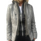 Grey leather jacket 779 GEROME