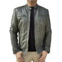 Green leather jacket AM-105 Gerome