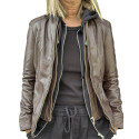 Brown leather jacket 779 GEROME